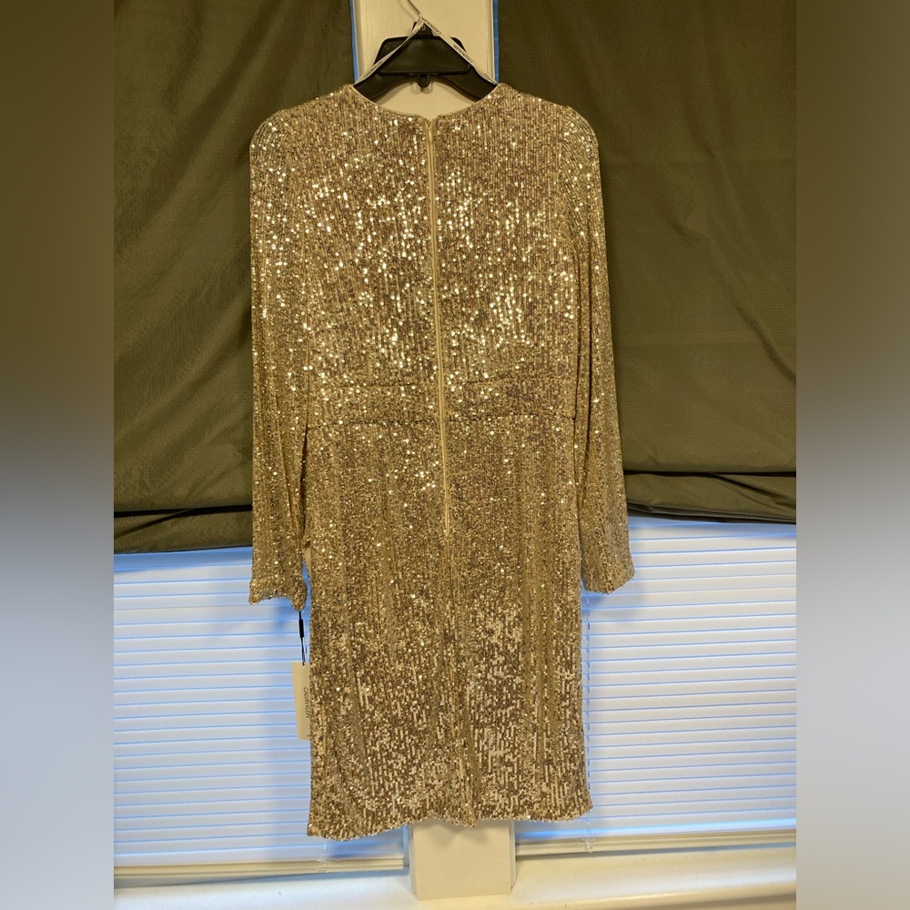 NWT - Calvin Klein Knee Length Sequin Cocktail Dress - Women’s Size 10 - Picture 8 of 13
